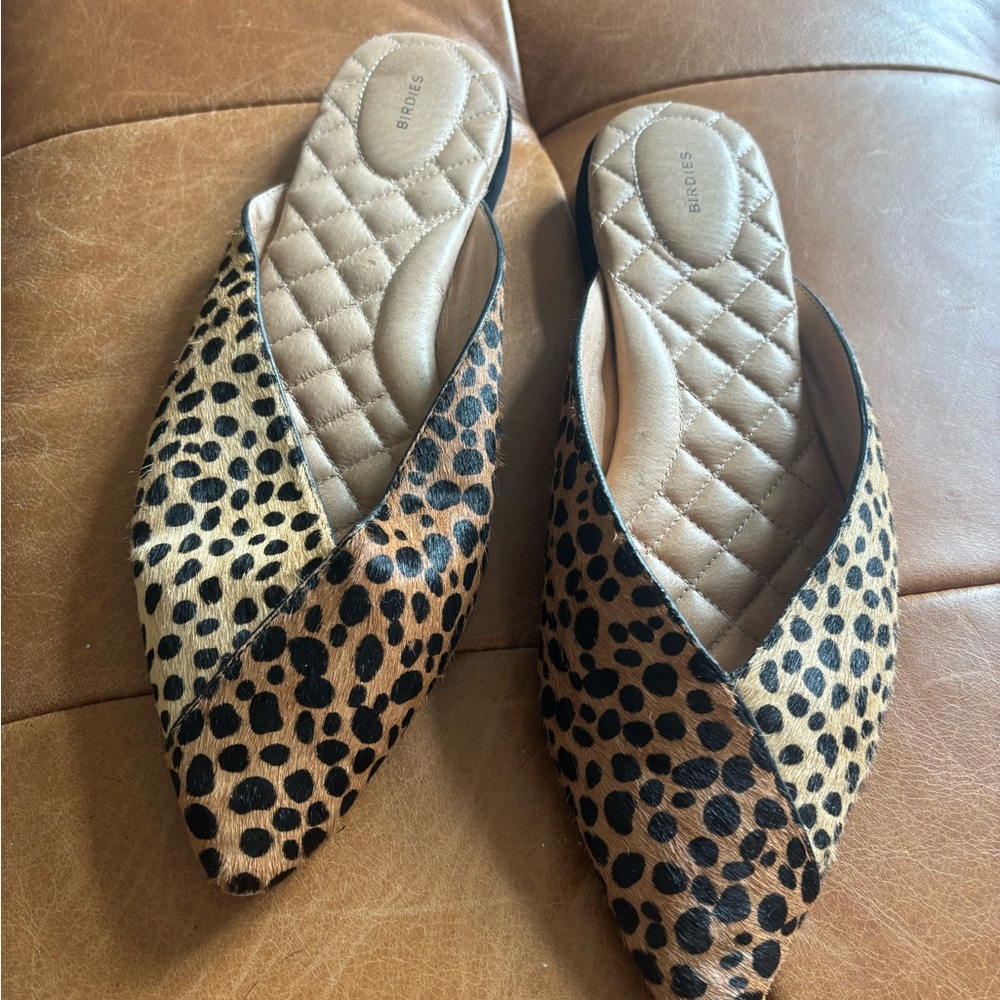 Cheetah Hair on Hide Birdie Shoes
